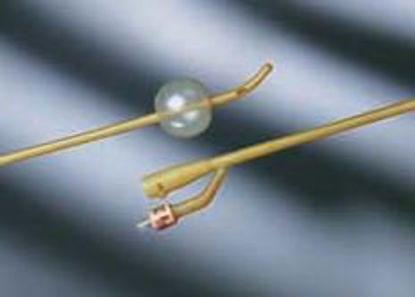 Picture of Foley Catheter Bardex® Lubricath® 2-Way Coude Tip 30 cc Balloon 18 Fr. Hydrophilic Polymer Coated Latex0100L18