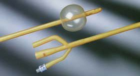 Picture of Foley Catheter Bardex® 3-Way Standard Tip 30 cc Balloon 24 Fr. Latex0167V24S