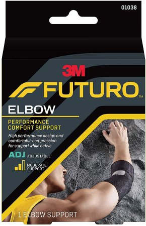 Picture of Elbow Support 3M™ Futuro™ One Size Fits Most Left or Right Elbow Black01038ENR
