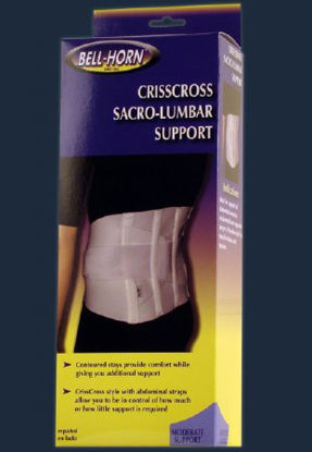 Picture of Criss Cross Sacro-Lumbar Support Medium Hook And Loop Closure 30 to 36 Inch Waist Circumference AdultBH89185