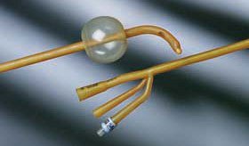 Picture of Foley Catheter Bardex® 3-Way Standard Tip 30 cc Balloon 20 Fr. Latex0167V20S