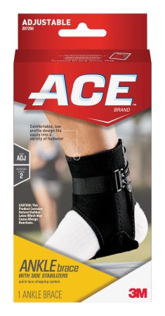 Picture of Ankle Brace with Side Stabilizers 3M™ Ace™ One Size Fits Most Lace-Up Left or Right Foot207266