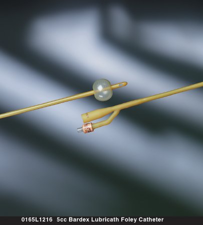 Picture of Foley Catheter Bardex® Lubricath® 2-Way Standard Tip 5 cc Balloon 30 Fr. Hydrophilic Polymer Coated Latex0165L30
