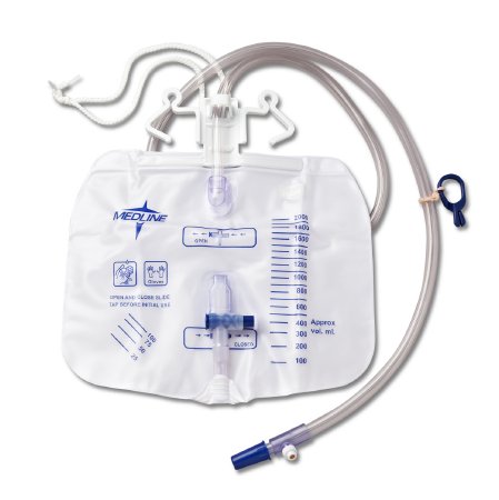 Picture of Urinary Drain Bag Medline® Anti-Reflux Valve OR Sterile 2000 mLDYND15207