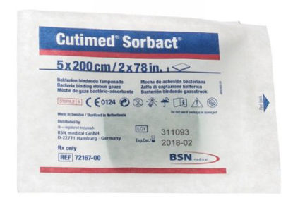 Picture of Impregnated Dressing Cutimed® Sorbact® 2 X 78.7 Inch Gauze Sorbact® Sterile7216705