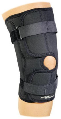 Picture of Knee Brace DonJoy® Economy 3X-Large Hook and Loop Strap Closure 29-1/2 to 32 Inch Thigh Circumference / 21 to 23 Inch Mid-Patella Circumference / 22 to 24 Inch Calf Circumference Left or Right Knee11-0672-7