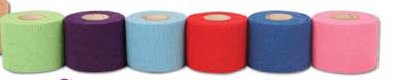 Picture of Cohesive Bandage CoFlex®·LF2 4 Inch X 5 Yard 20 lbs. Tensile Strength Self-adherent Closure Neon Pink / Blue / Purple / Light Blue / Neon Green / Red NonSterile9400CP