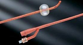 Picture of Foley Catheter Bardex® I.C. 2-Way Coude Tip 5 cc Balloon 22 Fr. Red Rubber0102SI22