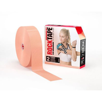 Picture of Kinesiology Tape Rock Tape® Water Resistant Cotton / Nylon 2 Inch X 35 Yard Beige NonSterile081678929