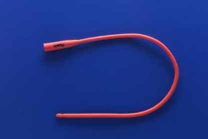 Picture of Urethral Catheter Rüsch® Robinson / Nelaton Tip Red Rubber 24 Fr. 16 Inch351024