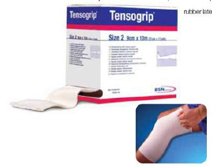 Picture of Elastic Tubular Support Bandage Tensogrip® 4 Inch X 11 Yard Small Hand / Arm Standard Compression Pull On White Size F NonSterile7584