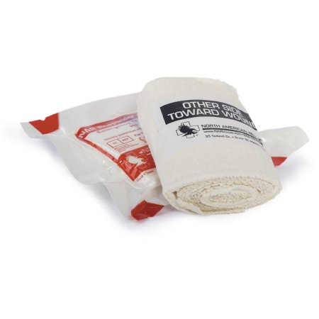 Picture of Trauma Pressure Dressing with Wrap 4 X 60 Inch Standard Compression Hook and Loop Closure White 4 X 6 Inch Pad Sterile30-0171