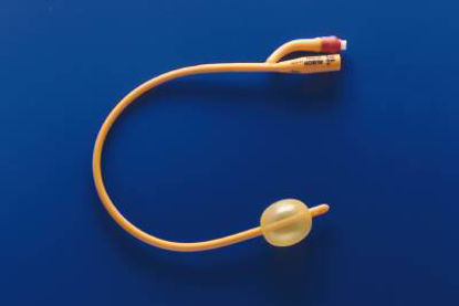 Picture of Foley Catheter Rusch Gold® 2-Way Standard Tip 30 cc Balloon 28 Fr. Silicone Coated Latex180730280
