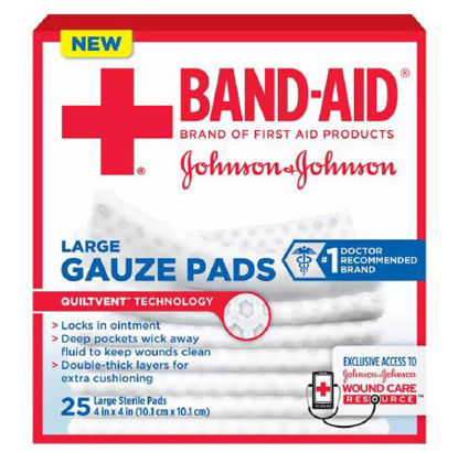 Picture of Gauze Sponge Band-Aid® Gauze 4 X 4 Inch Square Sterile38137116128