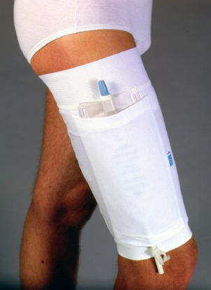 Picture of Leg Bag Holder Urocare® Small, Upper Thigh: 21.5 Inch Diameter, Lower Thigh: 17.5 Inch Diameter, Can hold up to a 26 fl. oz. leg bag, Non-Sterile6382