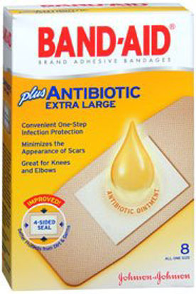 Picture of Adhesive Strip Band-Aid® 1-3/4 X 4 Inch Plastic Rectangle Tan Sterile38137005567