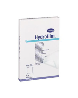 Picture of Transparent Film Dressing Hydrofilm® Rectangle 4 X 6 Inch 4 Tab Delivery Without Label Sterile685759