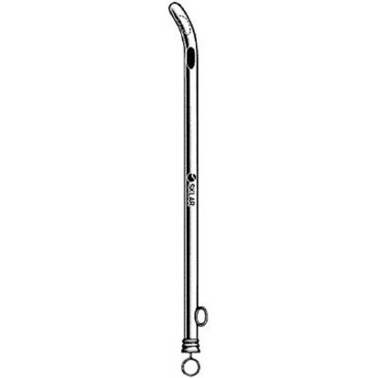 Picture of Urinary Drainage Catheter Sklar® Premium OR Grade Straight Tip Chrome Plated Stainless Steel 16 Fr. 5-3/4 Inch85-2216