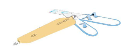 Picture of Urinary Leg Bag Urocare® Sport Little Red Valve NonSterile 300 mL Latex9510