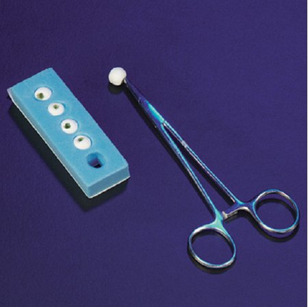 Picture of Hard Dissector Surgical Sponge X-Ray Detectable Gauze 3/8 Inch Diameter 5 Count Foam Count Holder Sterile30-115