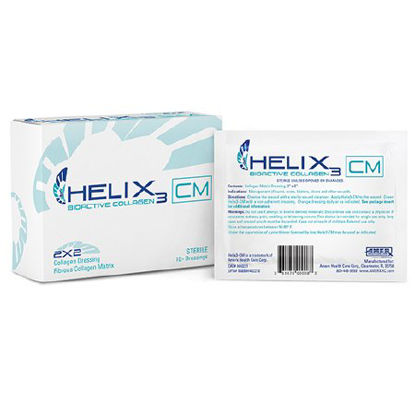 Picture of Collagen Dressing HELIX3-CM® Sheet Triple-Helix Collagen 2 X 2 Inch 10 per PackH40221