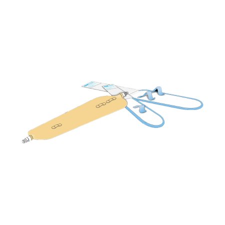 Picture of Urinary Leg Bag Urocare® Anti-Reflux Valve NonSterile 9 oz. Latex8509