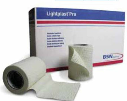 Picture of Elastic Adhesive Bandage Lightplast® Pro 1 Inch X 5 Yard Standard Compression No Closure White NonSterile76952
