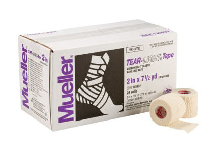 Picture of Athletic Tape Mueller® Tear-Light® Easy Tear Elastic Adhesive 2 Inch X 7-1/2 Yard White NonSterile130632