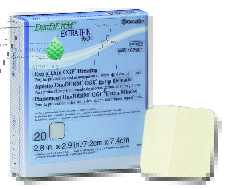 Picture of Hydrocolloid Dressing DuoDERM® Extra Thin 2 X 8 Inch Rectangle Sterile187961