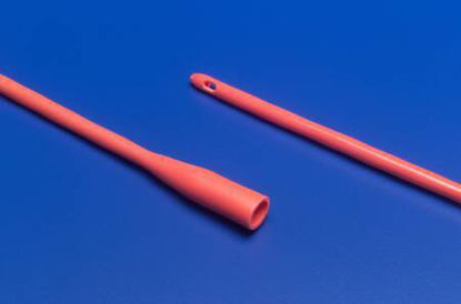 Picture of Urethral Catheter Dover™ Straight Tip Hydrophilic Coated Red Rubber 20 Fr. 12 Inch8420-