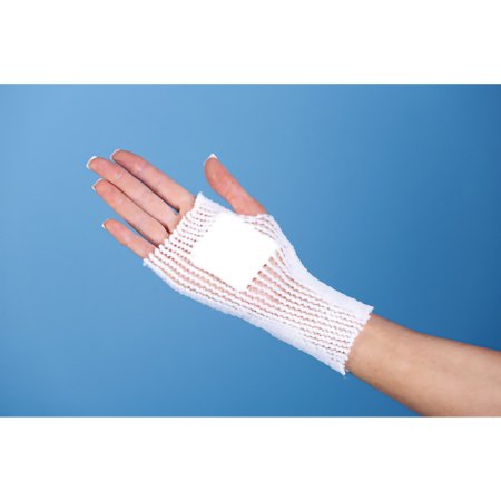 Picture of Elastic Net Retainer Dressing Spandage™ Tubular Elastic 25 Yard Size 4 White Average Hand / Foot / Upper Arm / Elbow NonSterileS04