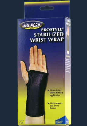 Picture of Wrist Brace Bell-Horn® ProStyle® Wrap Neoprene / Terry Cloth Left Hand Black One Size Fits Most314LT