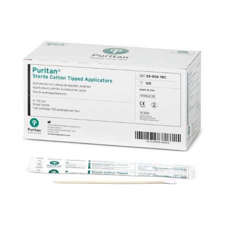 Picture of Swabstick Puritan® Cotton Tip Wood Shaft 6 Inch Sterile 1 per Pack10805-154
