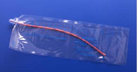 Picture of Intermittent Closed System Catheter MMG™ Straight Tip 14 Fr. Without Balloon Silicone Coated Red RubberRONC-14