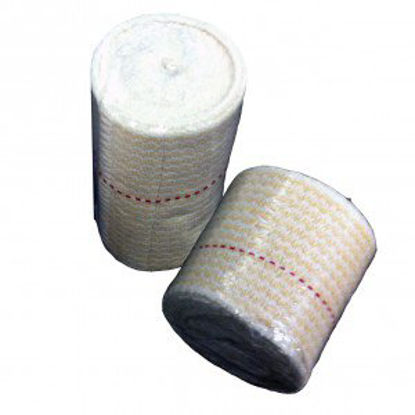 Picture of Elastic Bandage E-Wrap 6 Inch X 10 Yard Standard Compression Double Hook and Loop Closure Beige NonSterileEB-6DL