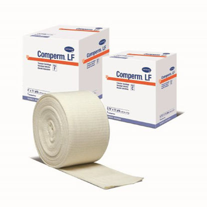 Picture of Elastic Tubular Support Bandage Comperm® 7 Inch X 11 Yard Standard Compression Pull On Natural Size J NonSterile83080000