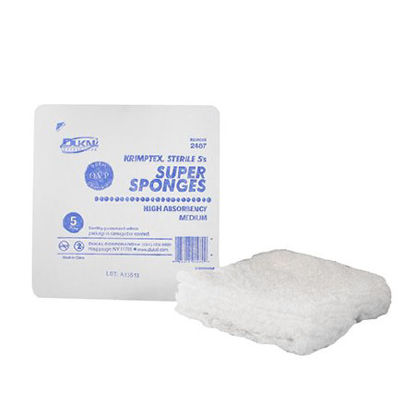 Picture of Fluff Dressing Dukal™ Cotton 1-Ply 6 X 6-3/4 Inch Rectangle Sterile2487