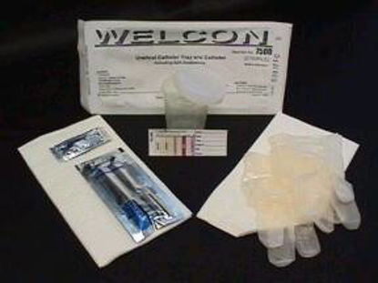 Picture of Intermittent Catheter Tray Welcon™ Urethral 14 Fr. Without Balloon Plastic7501