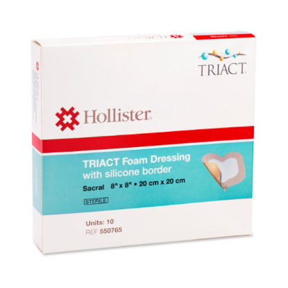 Picture of Silicone Foam Dressing TRIACT 8 X 8 Inch Square Silicone Adhesive with Border Sterile550765