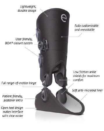 Picture of Ankle Brace Exos™ Small BOA® Closure System Male 5 to 7 / Female 6 to 8 Left Ankle80002-003