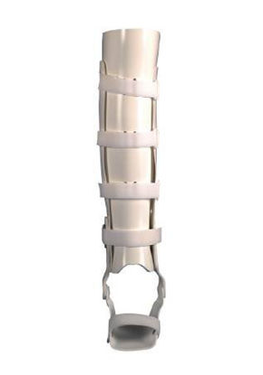 Picture of Tibial Fracture Brace PROCARE® Medium Hook and Loop Closure 16-1/2 to 18-1/2 Inch Length Left Leg79-97695