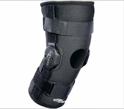 Picture of Knee Brace DonJoy® X-Large Pull-On / Hook and Loop Strap Closure 23-1/2 to 26-1/2 Inch Thigh Circumference / 17 to 19 Inch Knee Circumference / 18 to 20 Inch Calf Circumference Left or Right Knee11-0556-5
