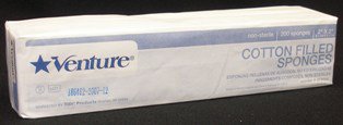 Picture of Cotton Filled Gauze Sponge Venture™ Cotton Filled Gauze 8-Ply 3 X 3 Inch Square NonSterile908223