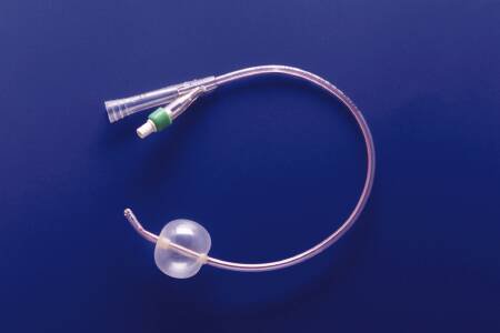 Picture of Foley Catheter Soft Simplastic® 2-Way Coude Tip 30 cc Balloon 20 Fr. PVC662430-000200