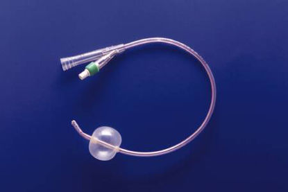 Picture of Foley Catheter Soft Simplastic® 2-Way Coude Tip 30 cc Balloon 20 Fr. PVC662430-000200