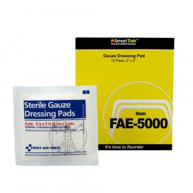 Picture of Gauze Sponge First Aid Only Gauze 8-Ply 2 X 2 Inch Square SterileFAE-5000