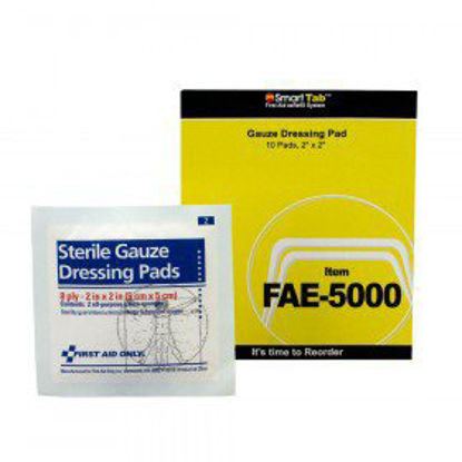 Picture of Gauze Sponge First Aid Only Gauze 8-Ply 2 X 2 Inch Square SterileFAE-5000