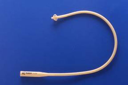 Picture of Nephrostomy Catheter Rusch® Malecot Wing Tip 4-Wing 26 Fr. Amber Latex361226