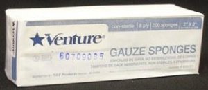 Picture of Gauze Sponge Venture™ Gauze 12-Ply 3 X 3 Inch Square NonSterile908293
