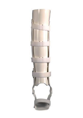 Picture of Tibial Fracture Brace PROCARE® Large, Long Hook and Loop Closure 19-1/2 to 21 Inch Length Right Leg79-97706